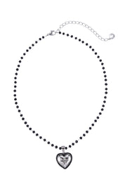 Aoi Y2k Black Silver Necklace