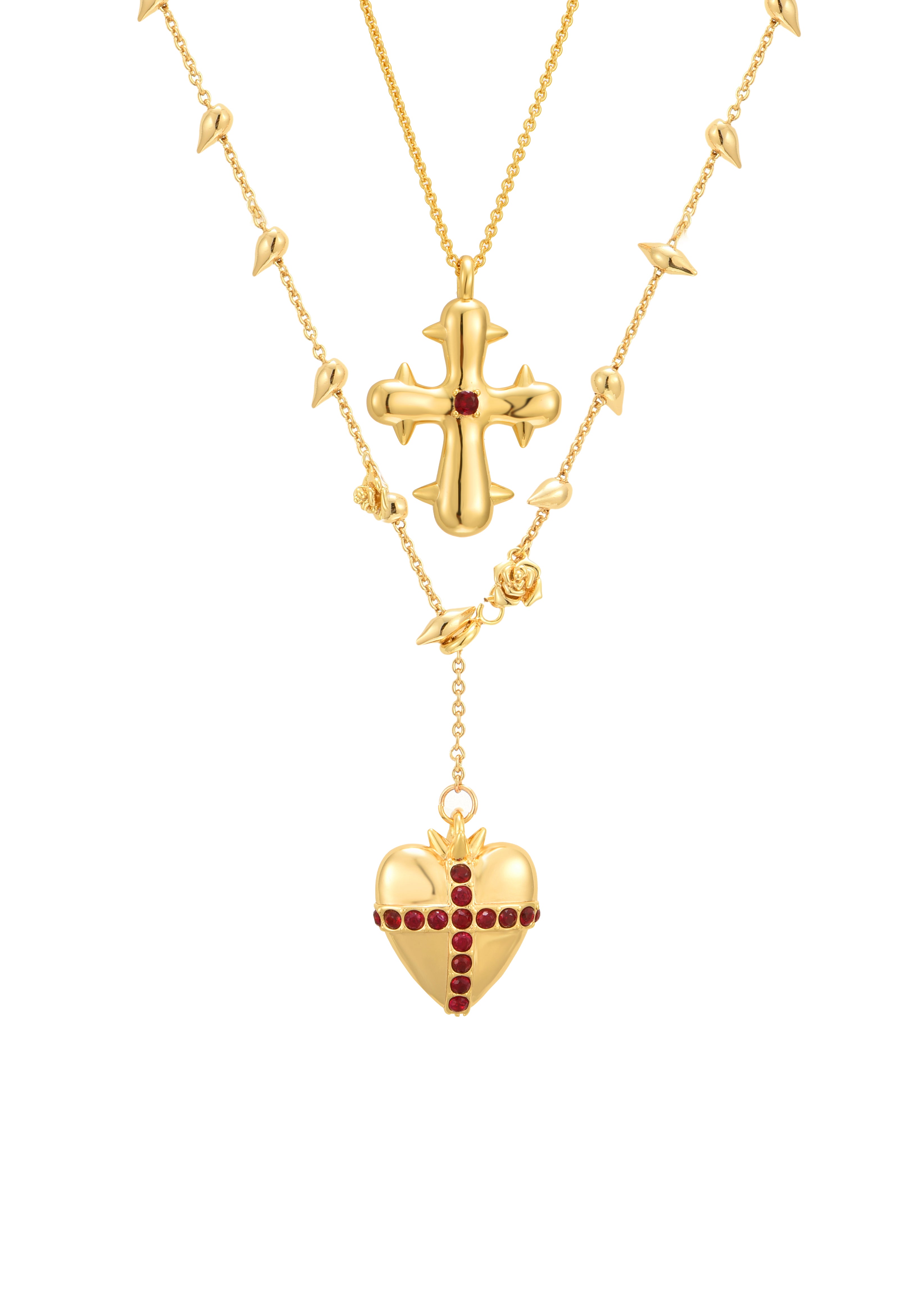 Blissful Seraphim - Necklace Golden Set – Vintage Jewelry for 