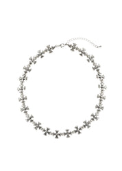 Henri Gothic Cross Silver Necklace