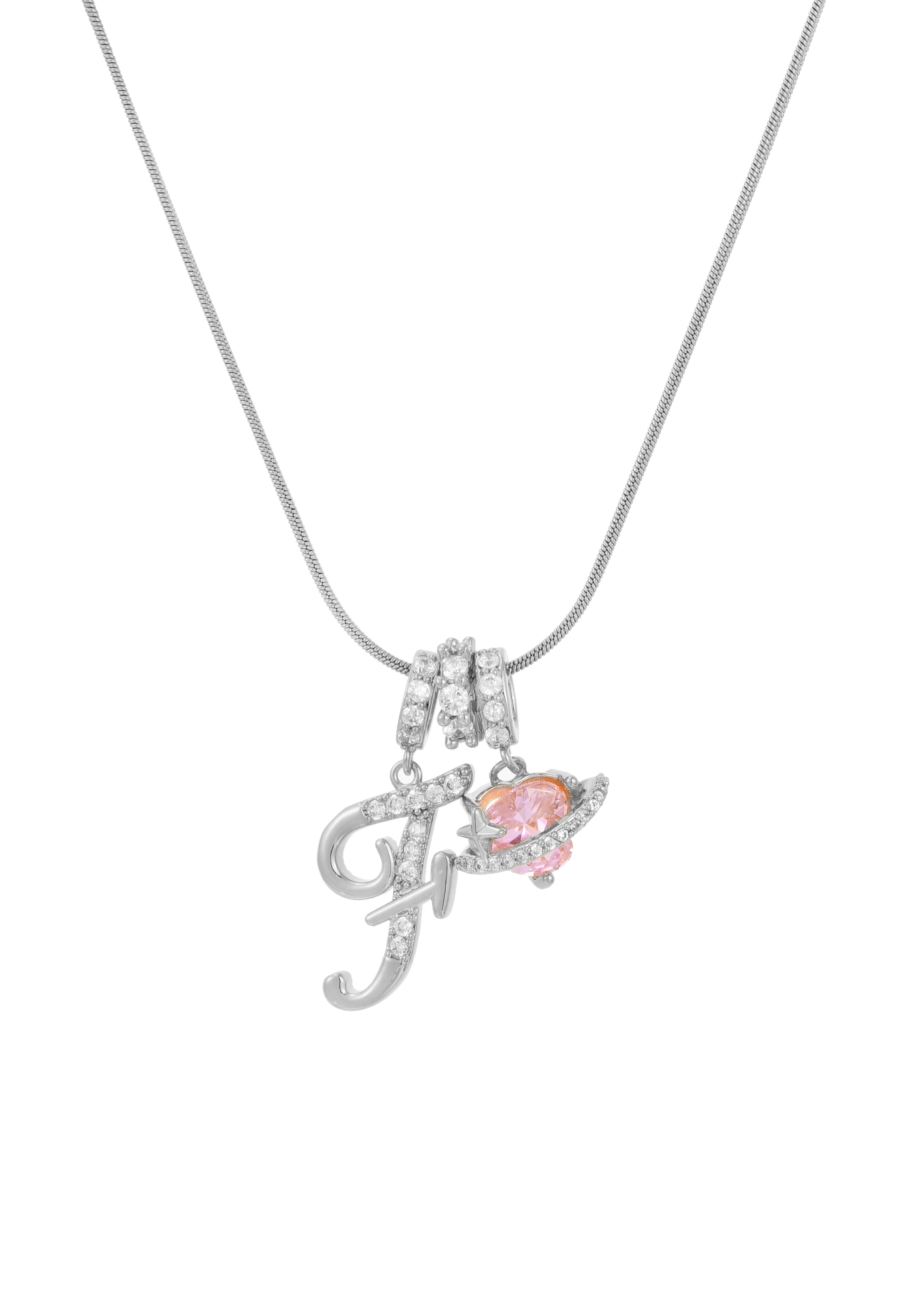 FUA Code Necklace Charm付 P.SILVER 箱あり Love Alphabets Silver Necklace – Maison Foufou