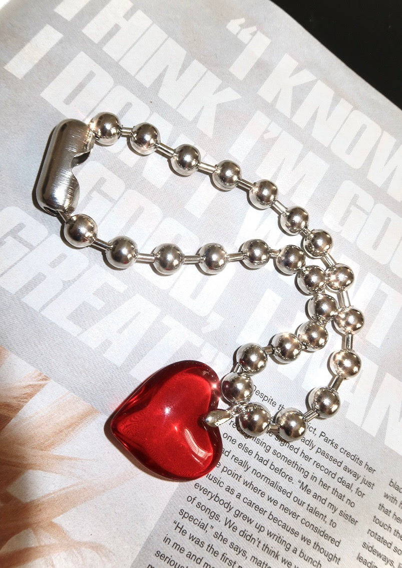 Dora Passion Red Heart Necklace