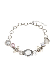 Amphi Ocean O'Clock Silver Choker Necklace
