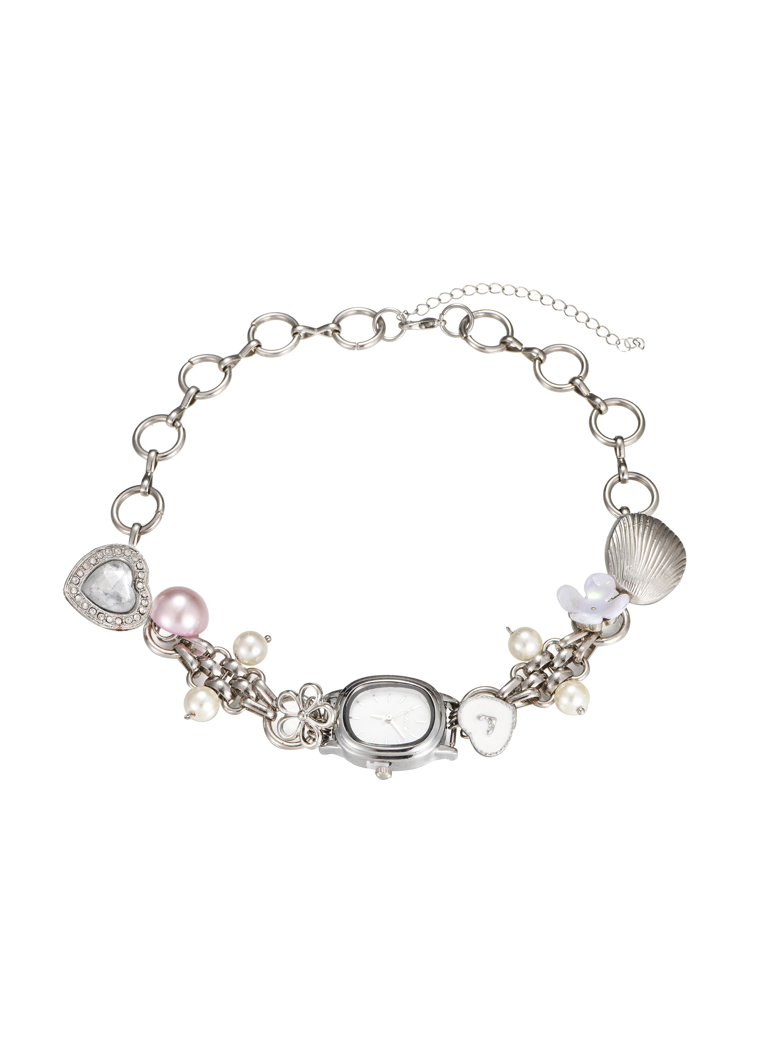 Amphi Ocean O'Clock Silver Choker Necklace
