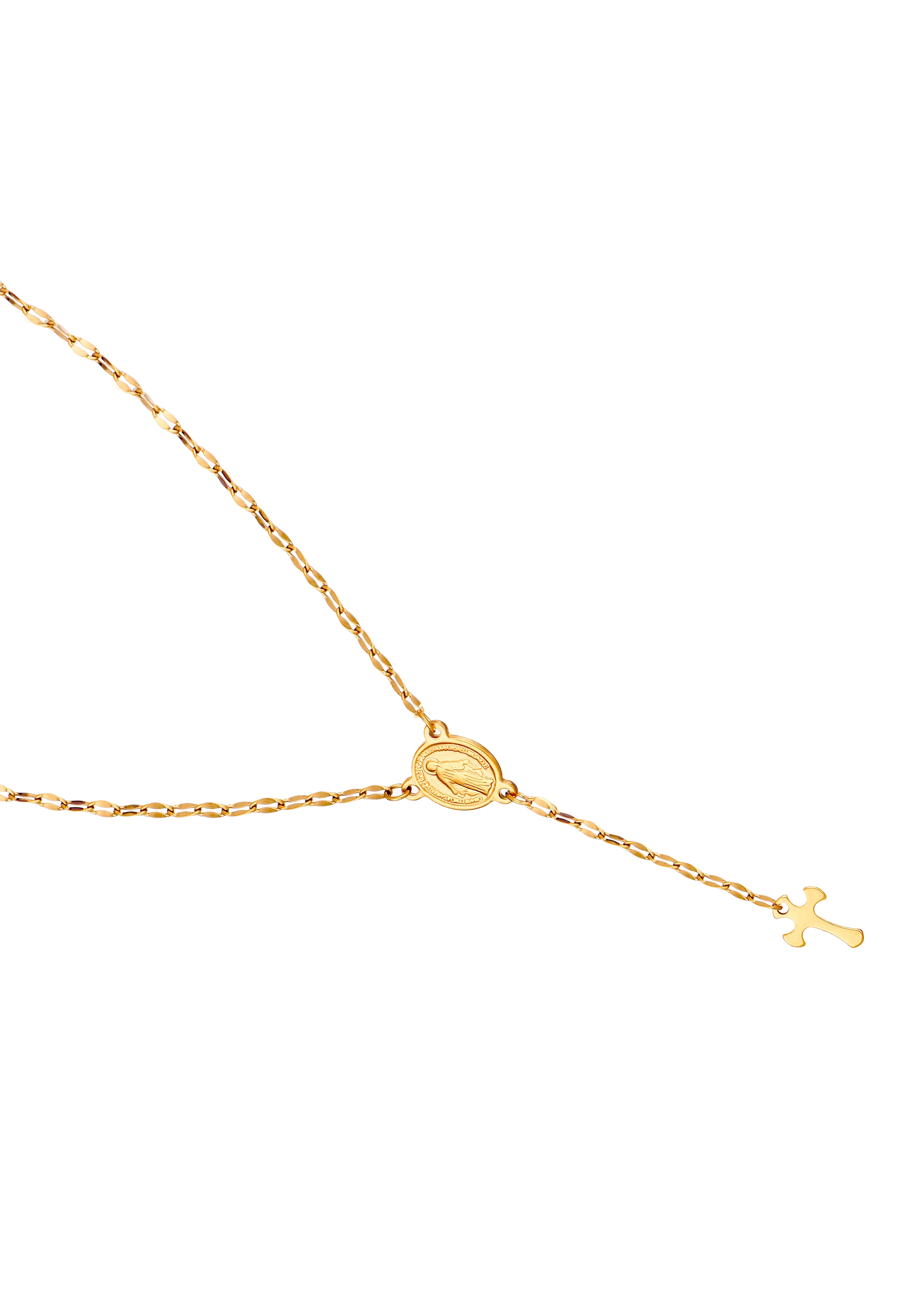 Martina Cross Long Chain Necklace