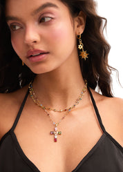 Michelle Collar Corazones de Colores Love Dorado