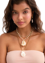 Miranda Shell Summer Long Chain Necklace
