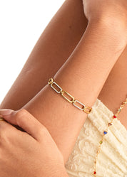 Carmen Glittering Golden Bracelet