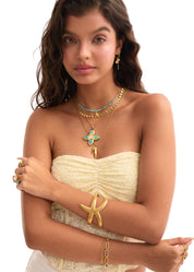 Mook Seastar Golden Bangle Bracelet