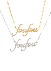 Foufou Personalized Name Luxe Necklace