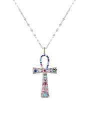 In Name Of Life Ankh Necklace - Silver