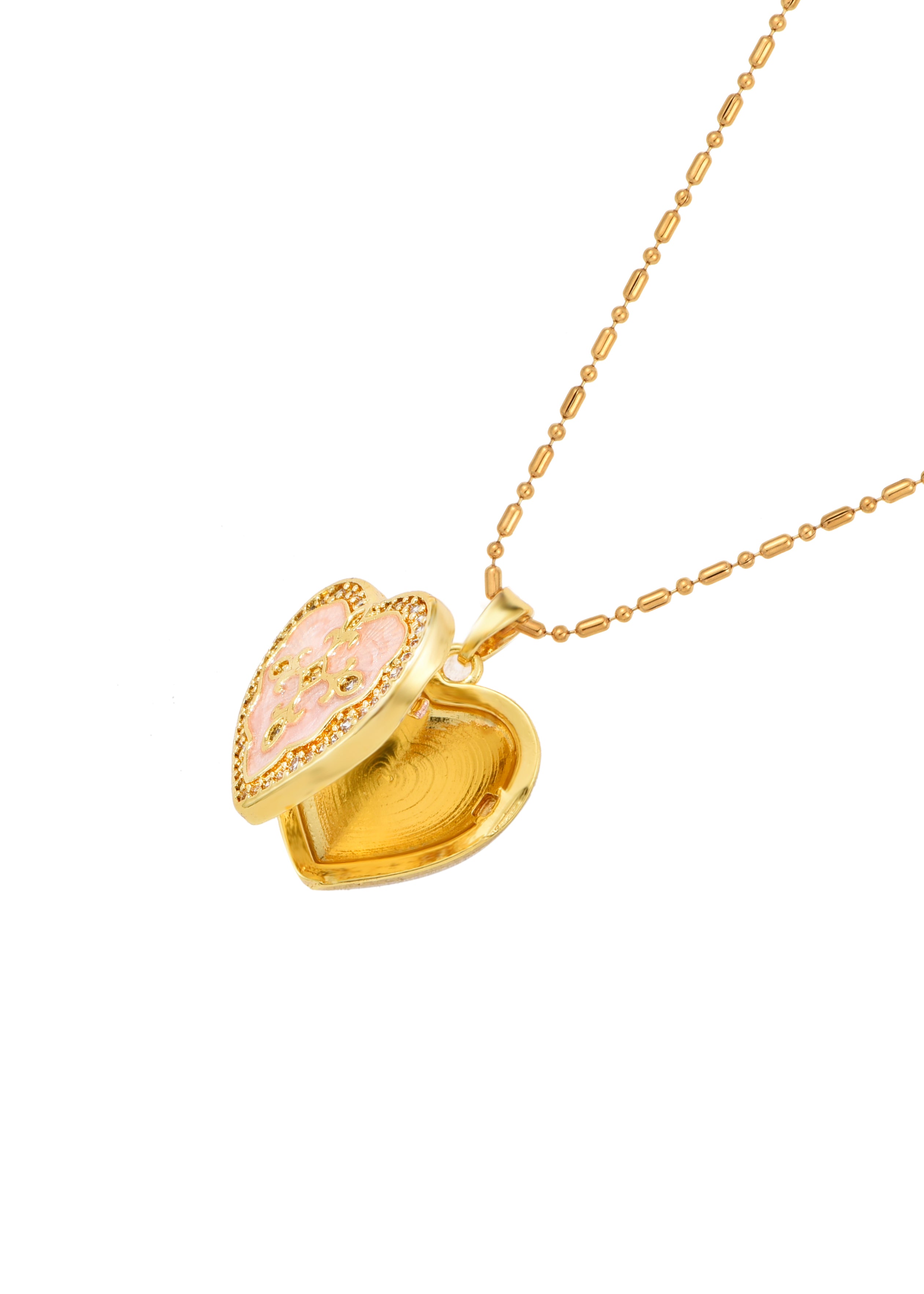 Brigitte Heart Locket Necklace