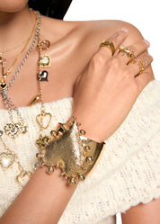 Elly Heart Chunky Bangle - Golden