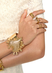 Elly Heart Chunky Bangle - Golden