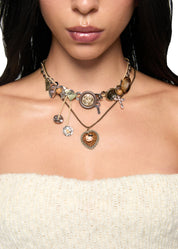 Billy Buttons Vintage Silver Necklace