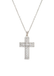 Georgia Cross Silver Necklace