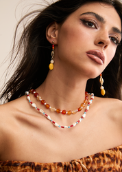 Riley Love in Carnelian Stone Necklace