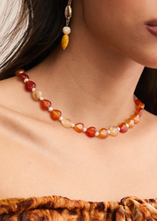 Riley Love in Carnelian Stone Necklace