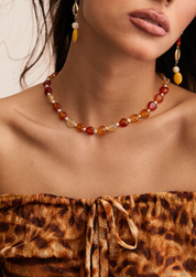 Riley Love in Carnelian Stone Necklace