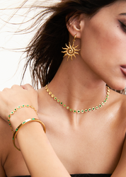 Regina Green Golden Layer Necklace