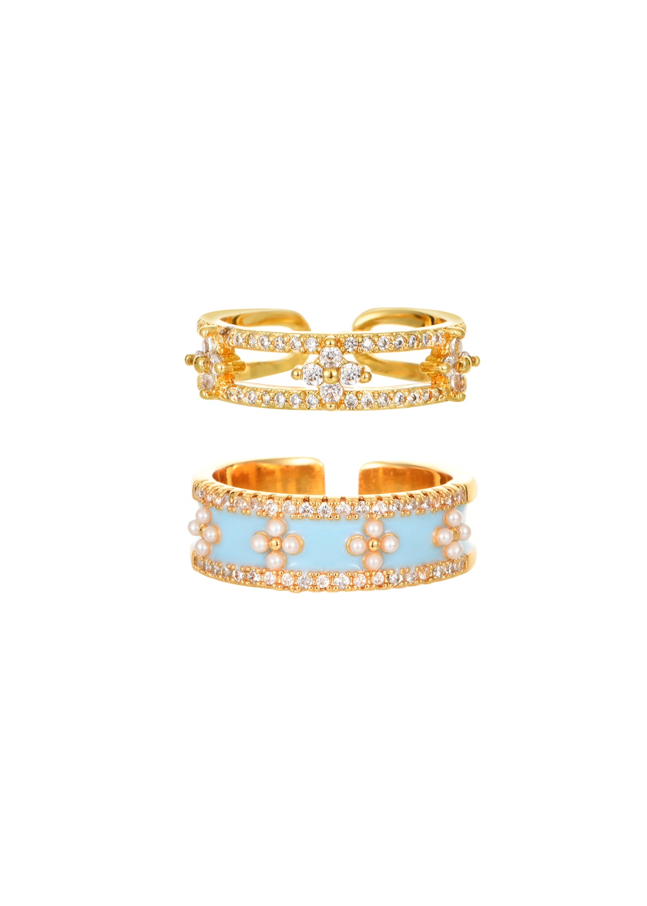 Val Cross Golden Ring -Pink Set