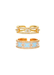 Val Cross Golden Ring - Pink Set