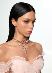 Belen Heart Asymetric Silver Earrings