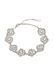 July Flower Silver Bracelet