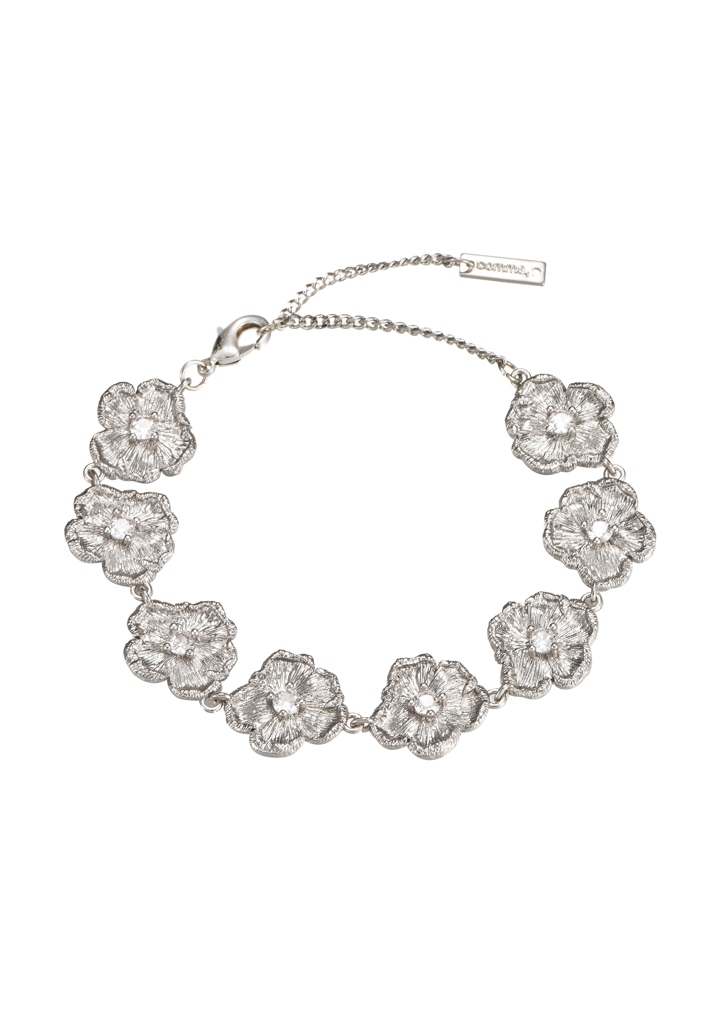 July Flower Silver Bracelet