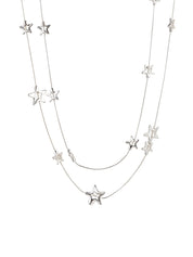 Silver Star Long Chain Body Chain