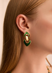 Luisa Green Vintage Earrings