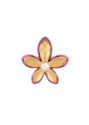 Joanne Flower Purple Pearl Ring