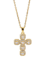 In Name of Rose White Cross Necklace