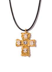 Britt Silver Cross Necklace