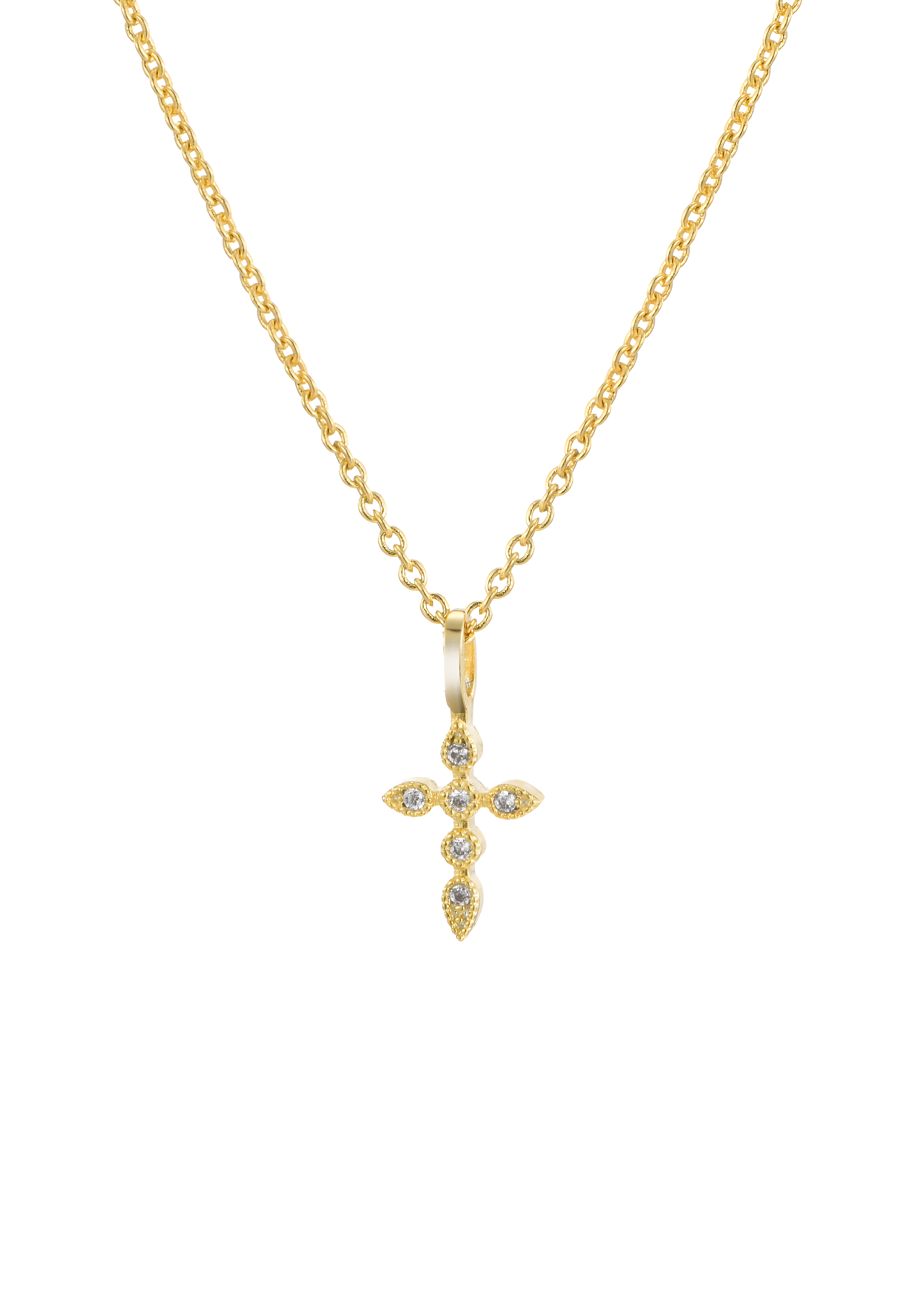 Rango Diamond Cross Gold Necklace