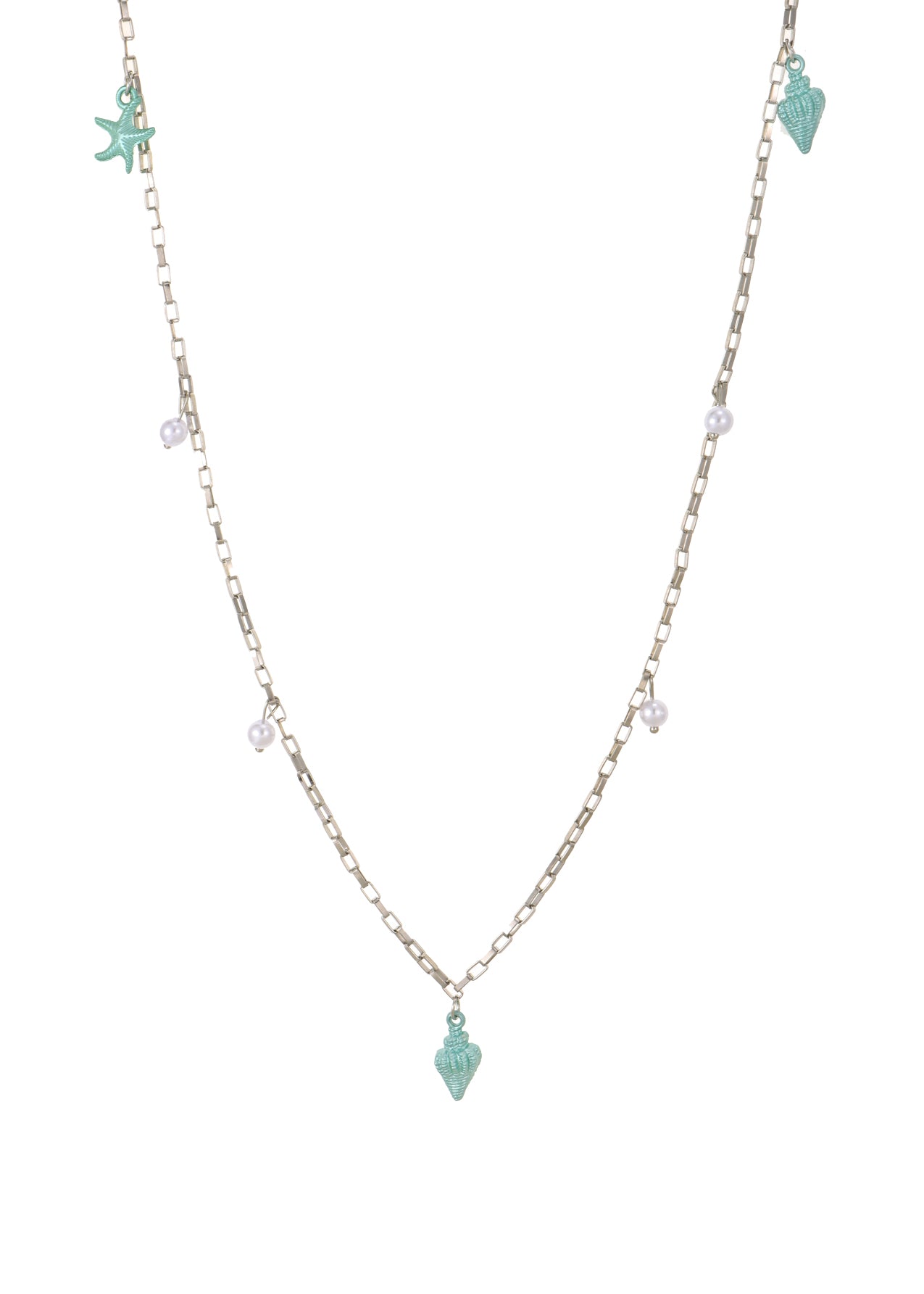 Seashell Double Layer Long Chain Necklace