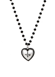 Aoi Y2k Black Silver Necklace