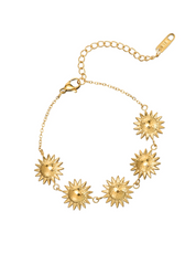 Suzy Sunflowers Golden Bracelet