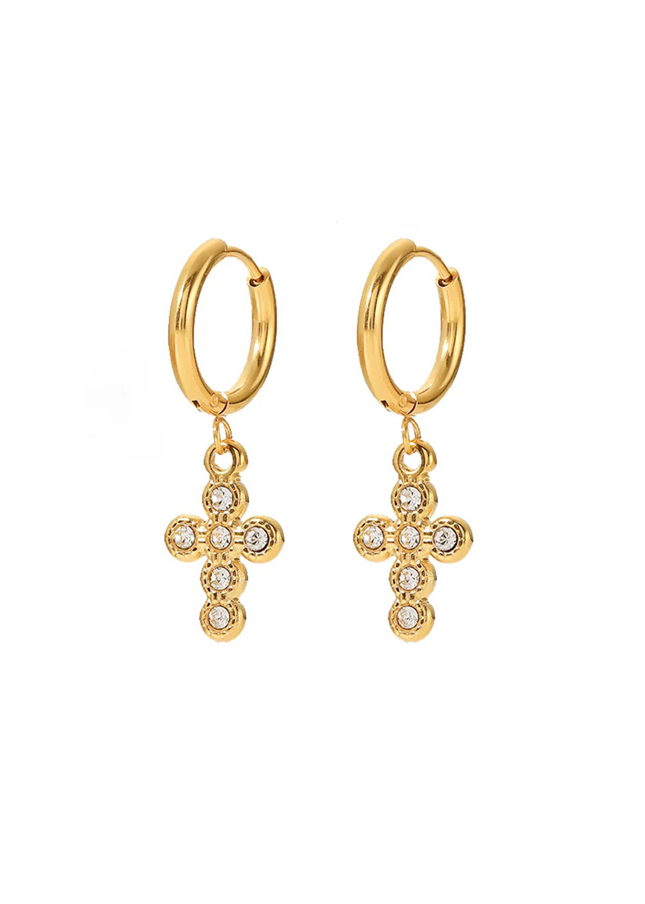 Pendientes Huggies Cruz Linda