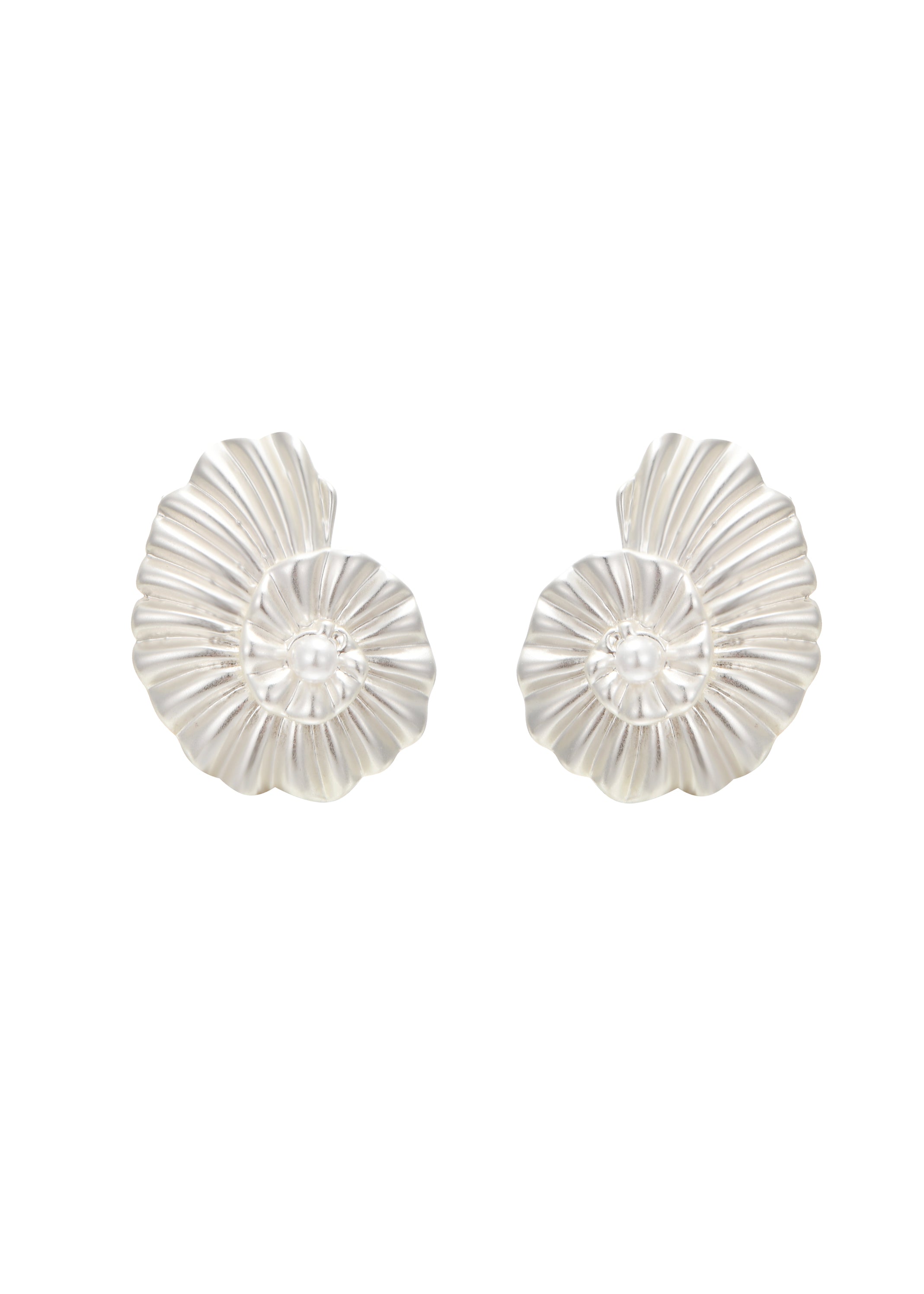 Summer Shell Silver Earrings