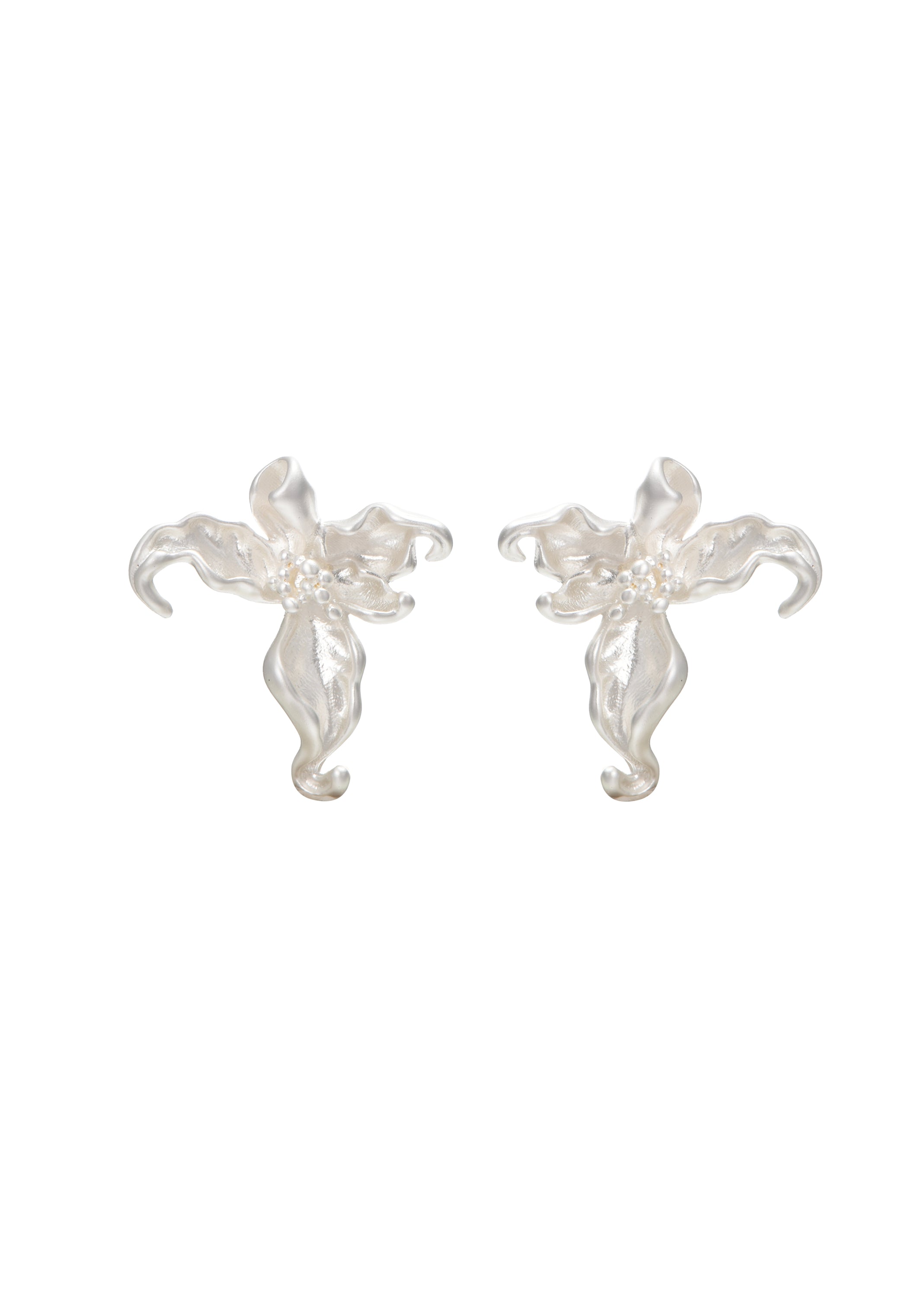 Iris Silver Earrings