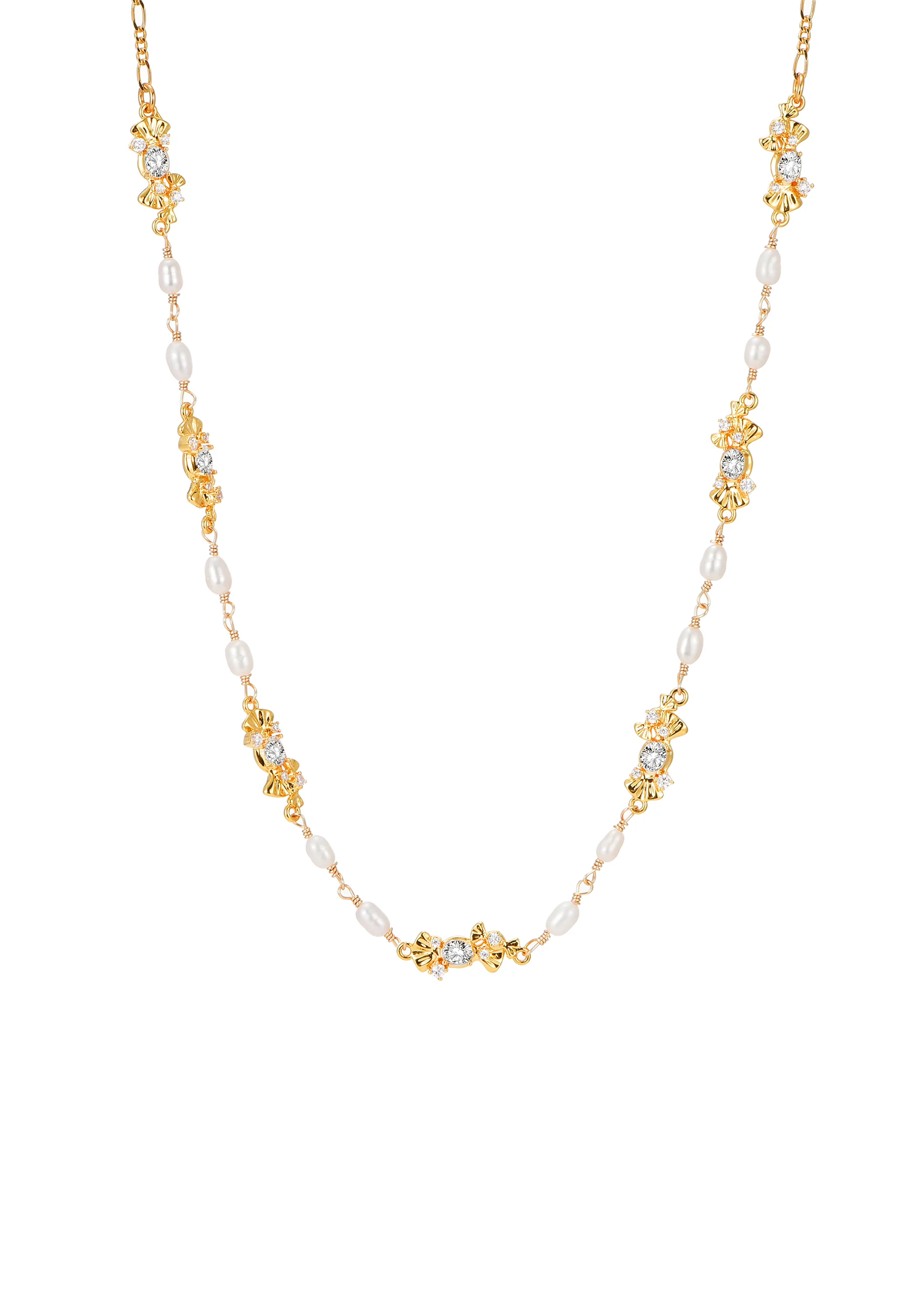 Collar Laurent Perla Dorada