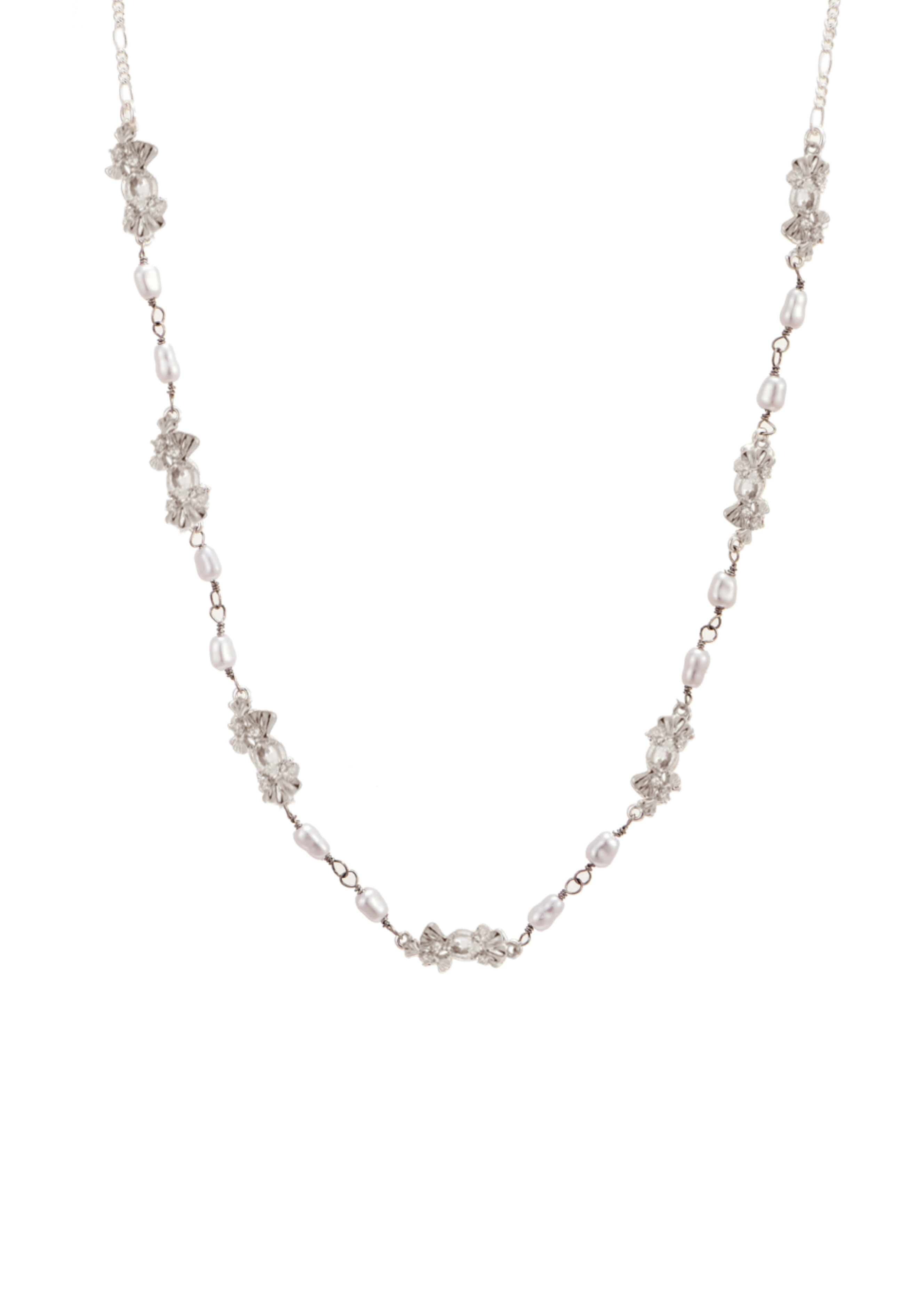 Laurent Pearl Golden Necklace