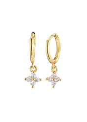 Penelope Glittering Clover Earrings