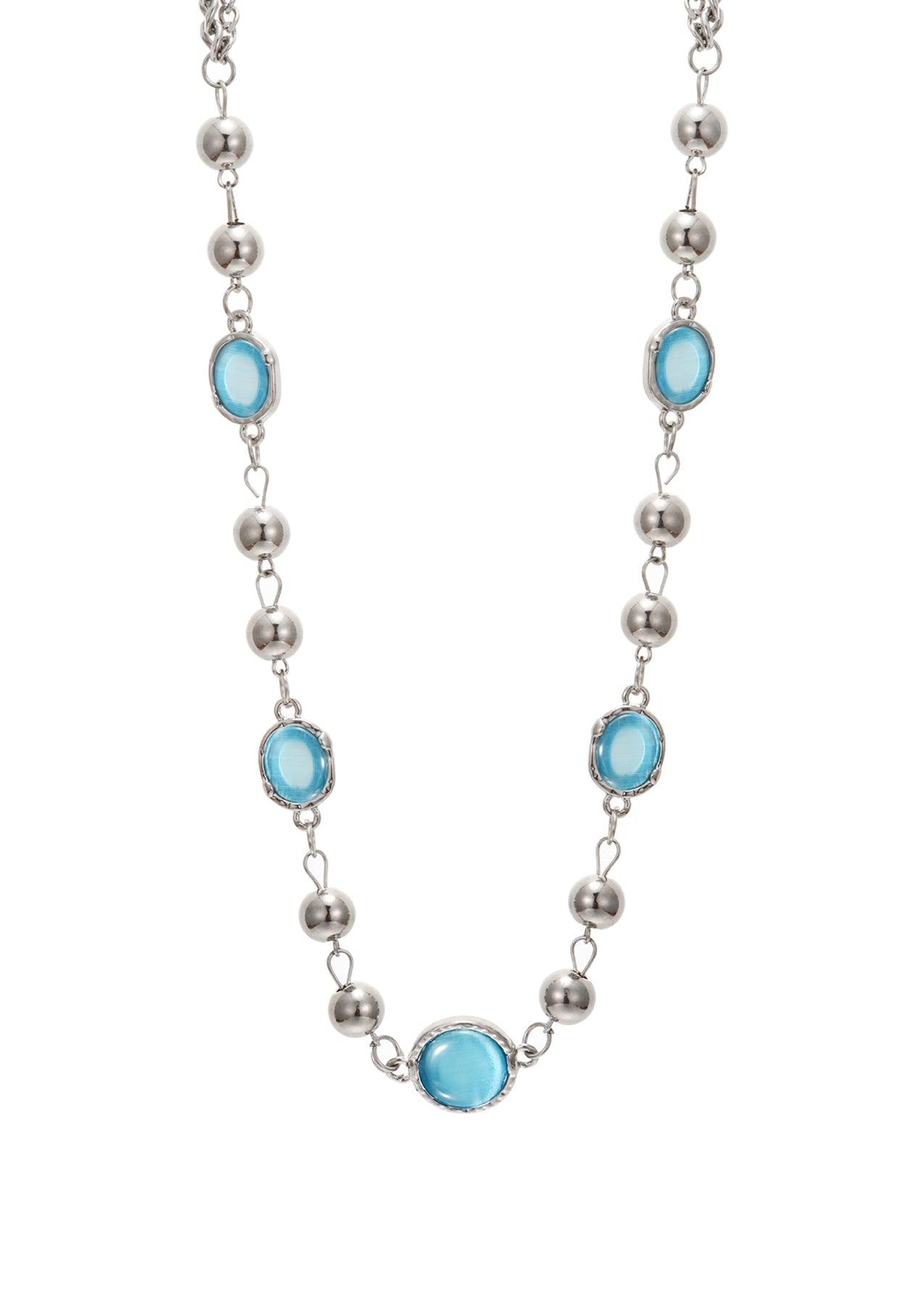 Guilia Silver Choker Necklace