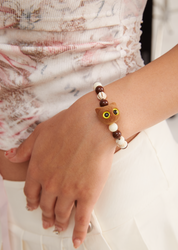 Pulsera Gato Crema Chocolate