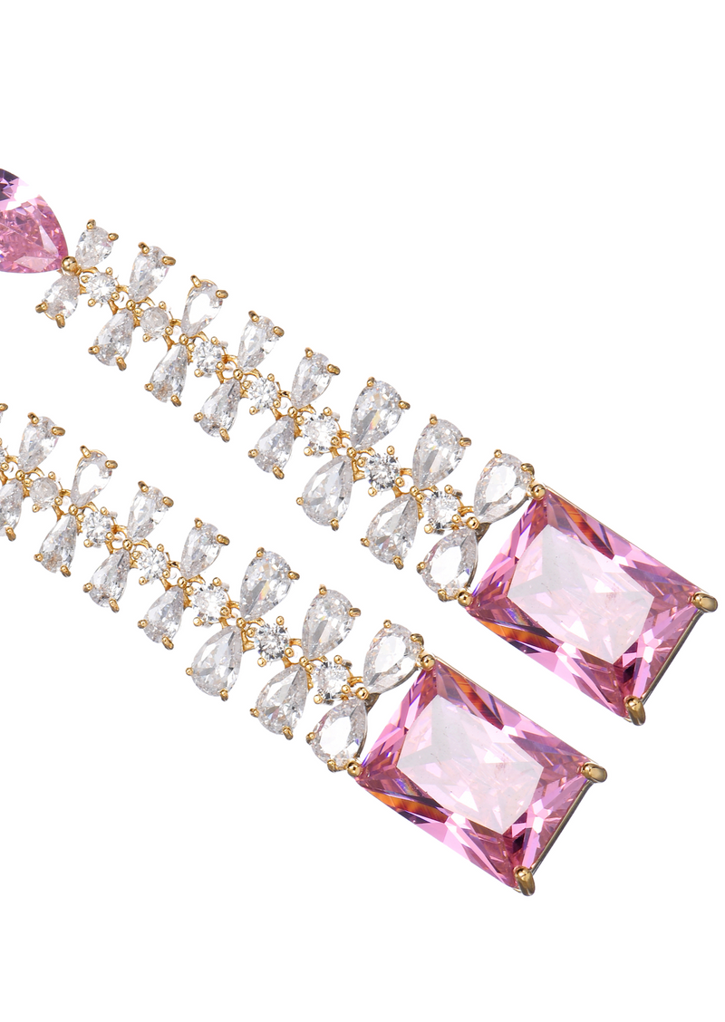 Julienne Pink Dream Crystal Earrings