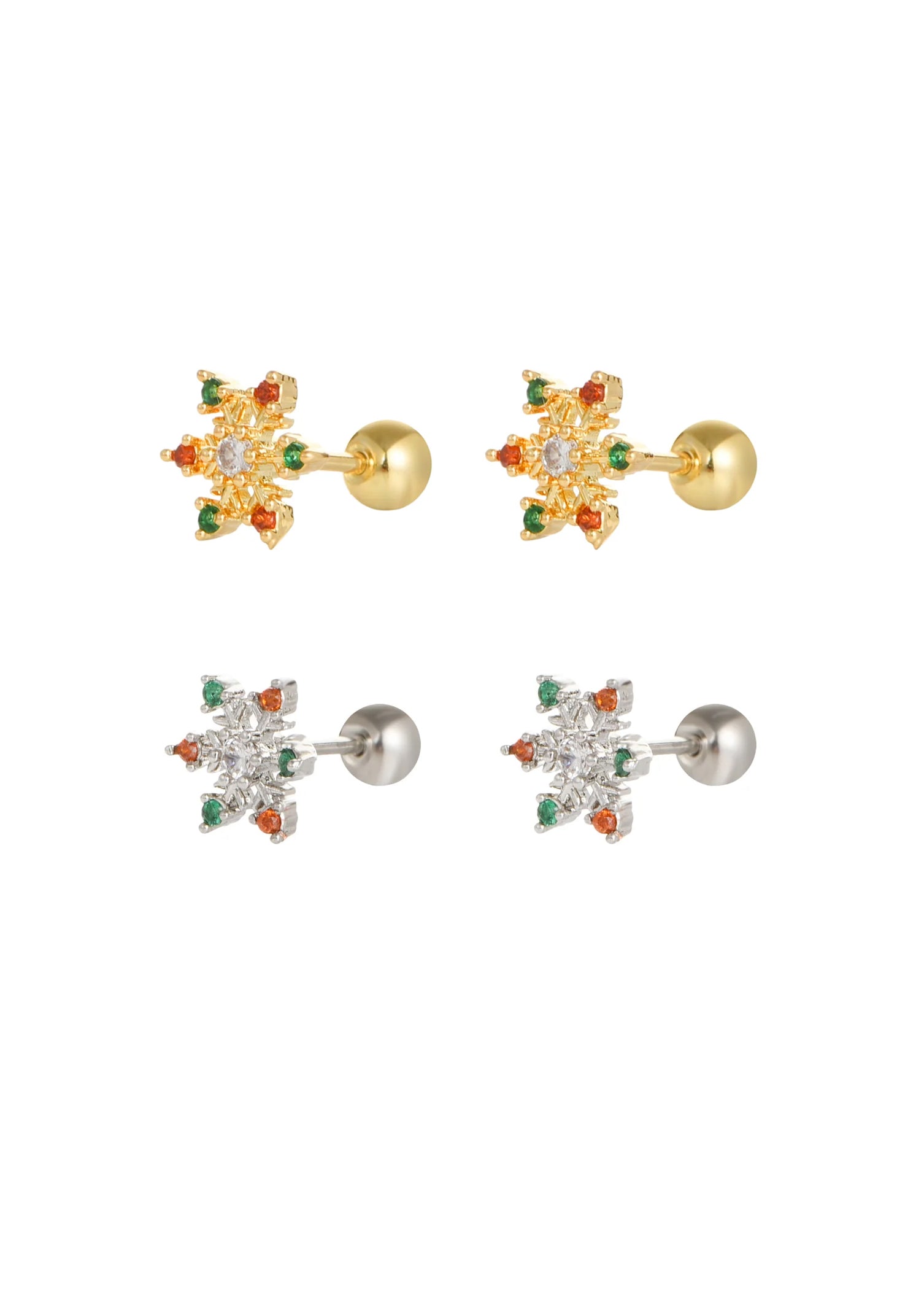 La Petite Snow White Earrings Set