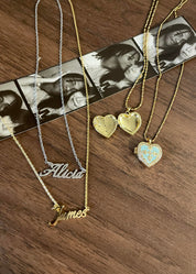 Brigitte Heart Locket Necklace