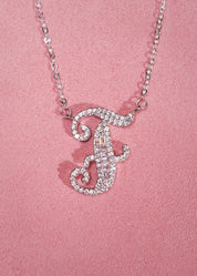 Foufou Alphabet Initial Letter Gemstone Necklace