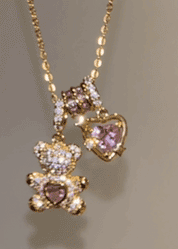 Hug Me Bear Necklace